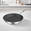 SOGA 20cm Stainless Steel Fry Pan – Durable Non-Stick Induction Compatible Frying Pan Skillet for Everyday Home Cooking and Professional Kitchen Use