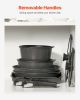 VEVOR 17 Piece Pots and Pans Set, Granite Nonstick Detachable Handle Cookware, Space Saving Induction Cookwares, Kitchen RV Cooking Sets with Frying